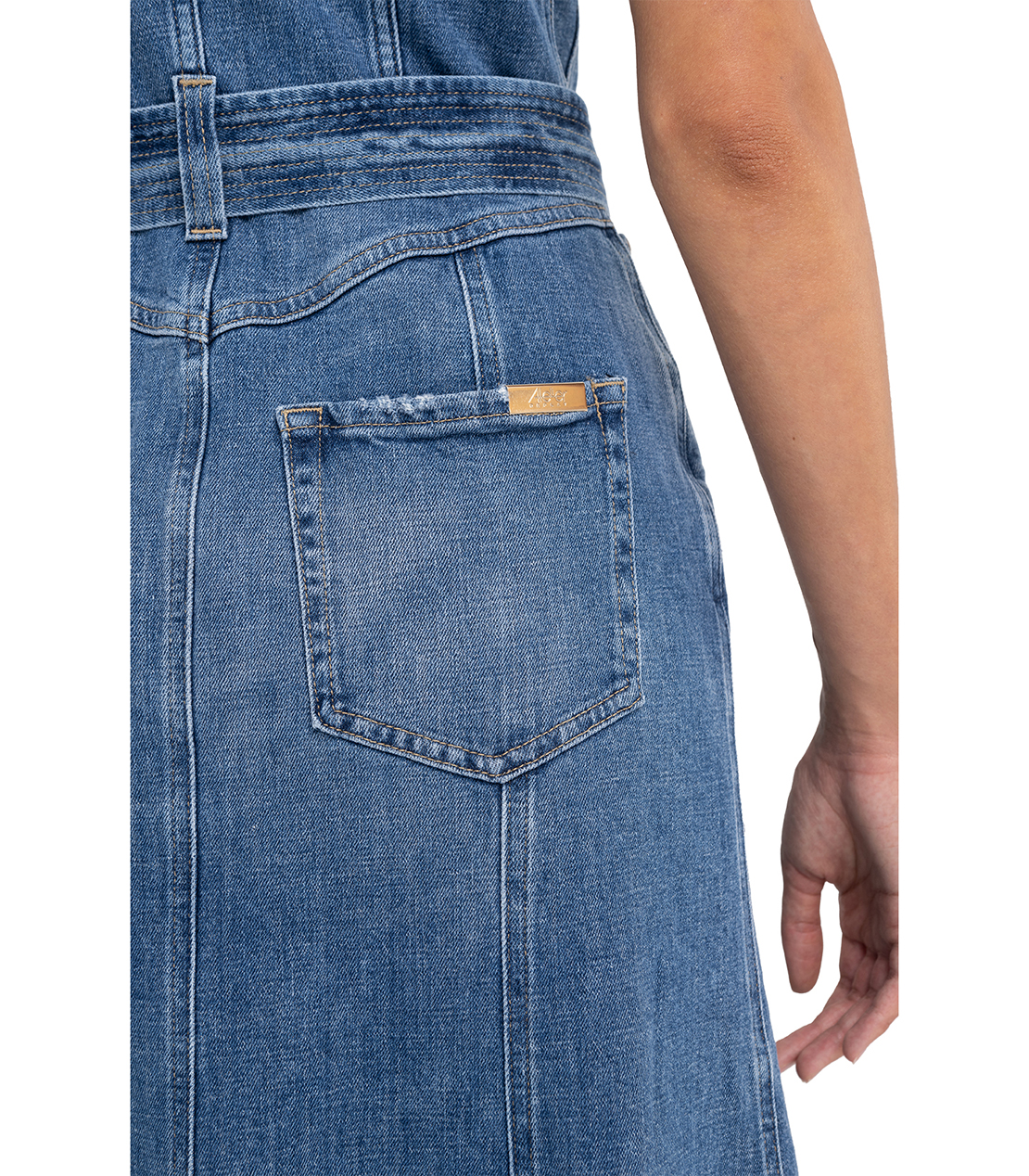 ブライトブルーデニム マーメイドドレス 詳細画像 ミディアムブルー 8